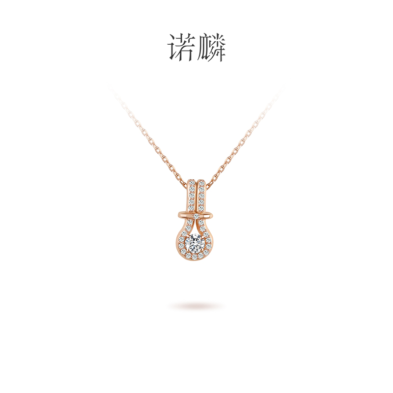 Nolyn/诺麟 非金属合成锆石项链 结系列S925银项链轻奢高级锁骨链