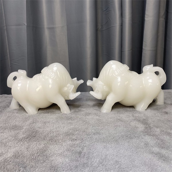 牛家居中式创意摆件办公室书房电视柜桌面玄关博古架高档摆设礼品