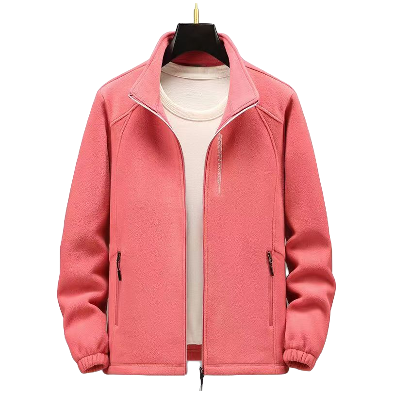 春秋新款女装户外运动宽松休闲双面抓绒衣加绒百搭摇粒绒卫衣上衣