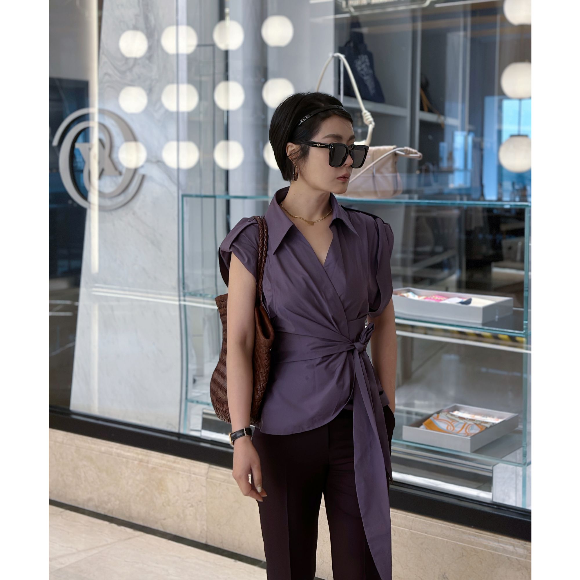 【猎装风云】超拽气质砂洗棉工装帅气腰绑带显瘦衬衣