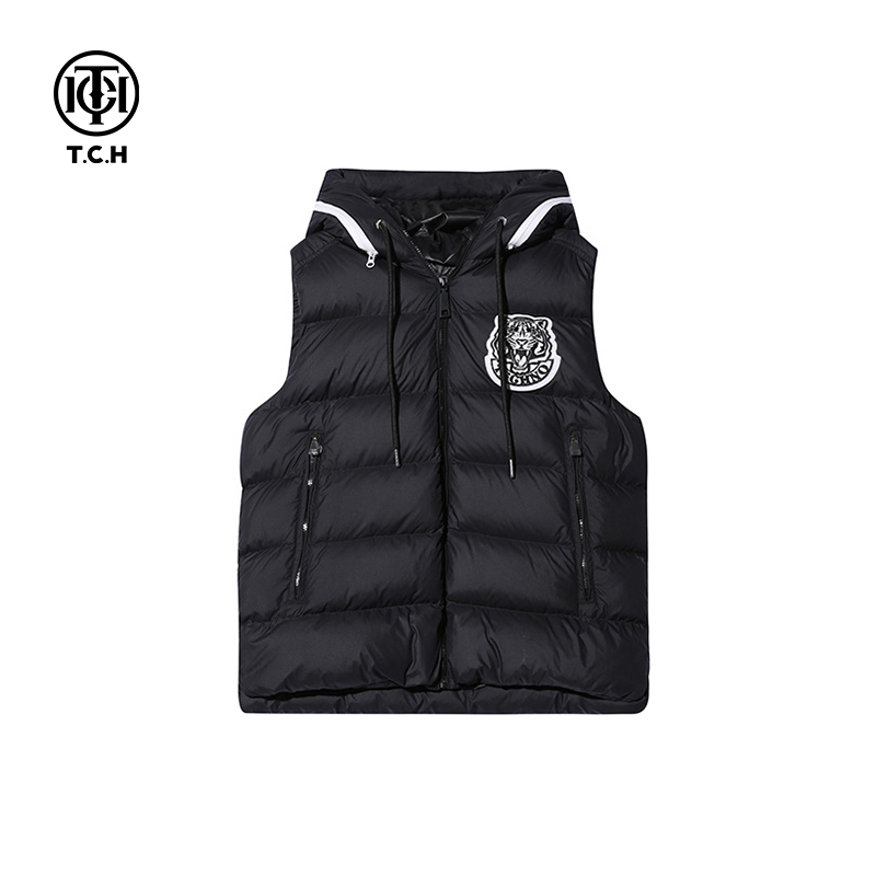 TCH服饰店播-TCH黑色绿色潮流马甲S69D258015