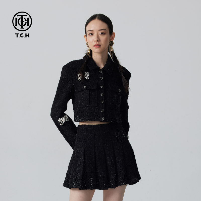 TCH服饰店播-重工小香风外套女2025小洋装夹克上衣T72C276030