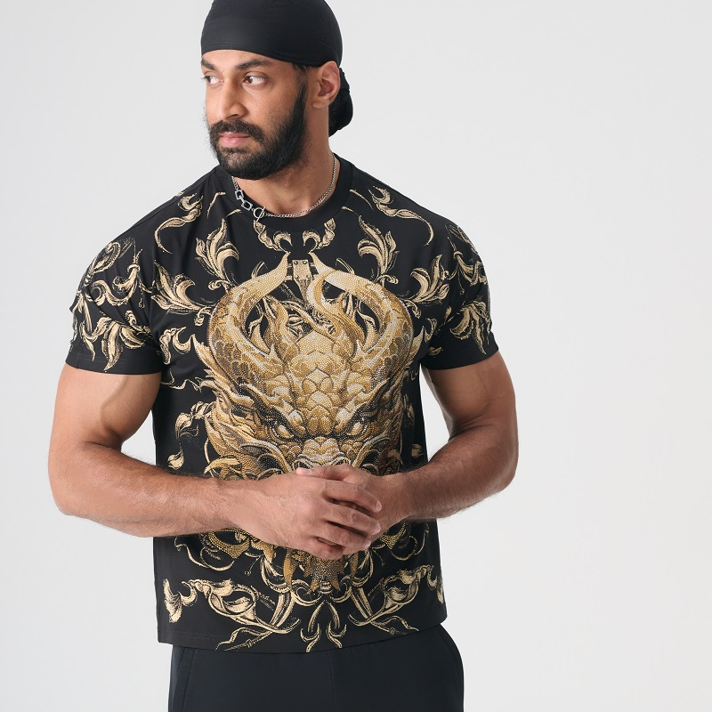 石景山-2025春款轻奢时尚TCH圆领男女同款T恤T72B106113