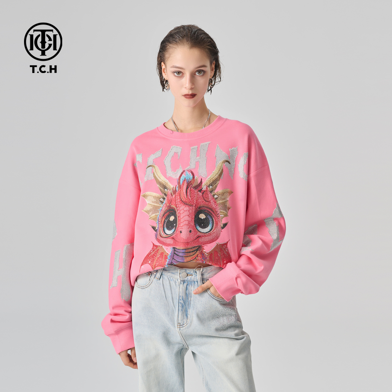 T.C.H烫钻圆领衫系列T72A116067