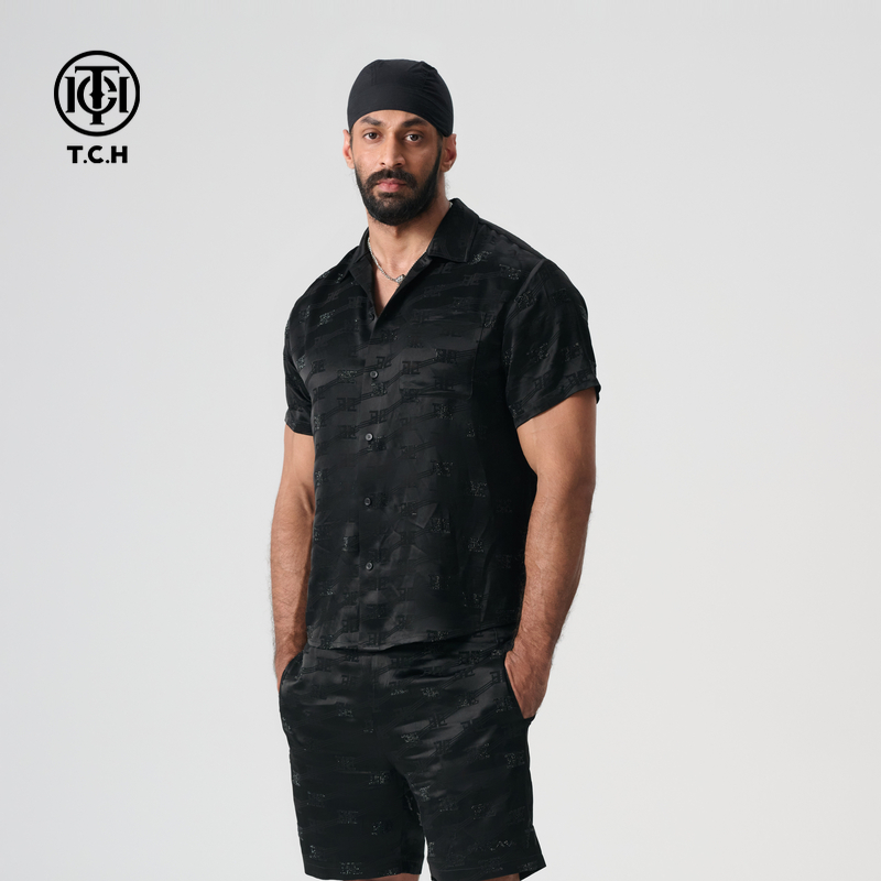 TCH服饰店播-TCH 2025新款个性潮流宽松衬衫男女同款T72B136006