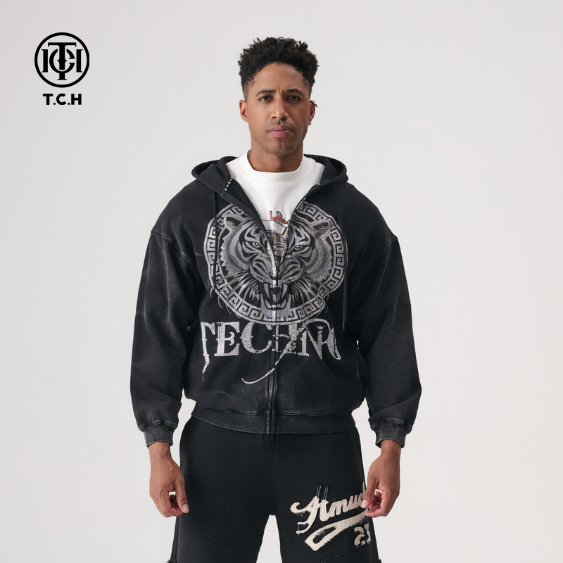 TCH服饰店-2025春季连帽外套拉链衫经典系列T72A178011