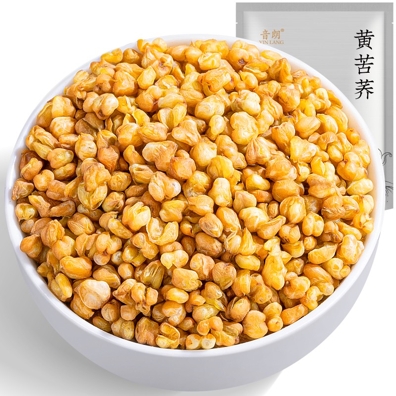 音朗 黄苦荞茶 荞麦苦荞茶 泡水喝的草茶叶袋装500g