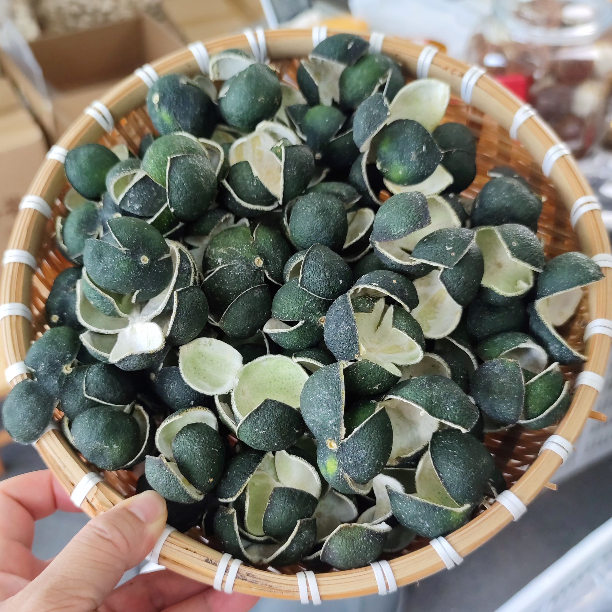 2025年 新会原枝剪蒂三花青皮 三江8月小青柑皮 新陈皮