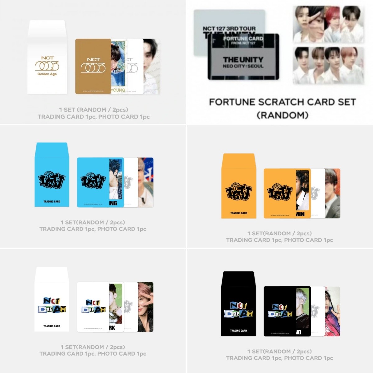 【跃】NCT DREAM 大队 127 快闪随机卡 白色金卡 黄色 蓝色 卡牌