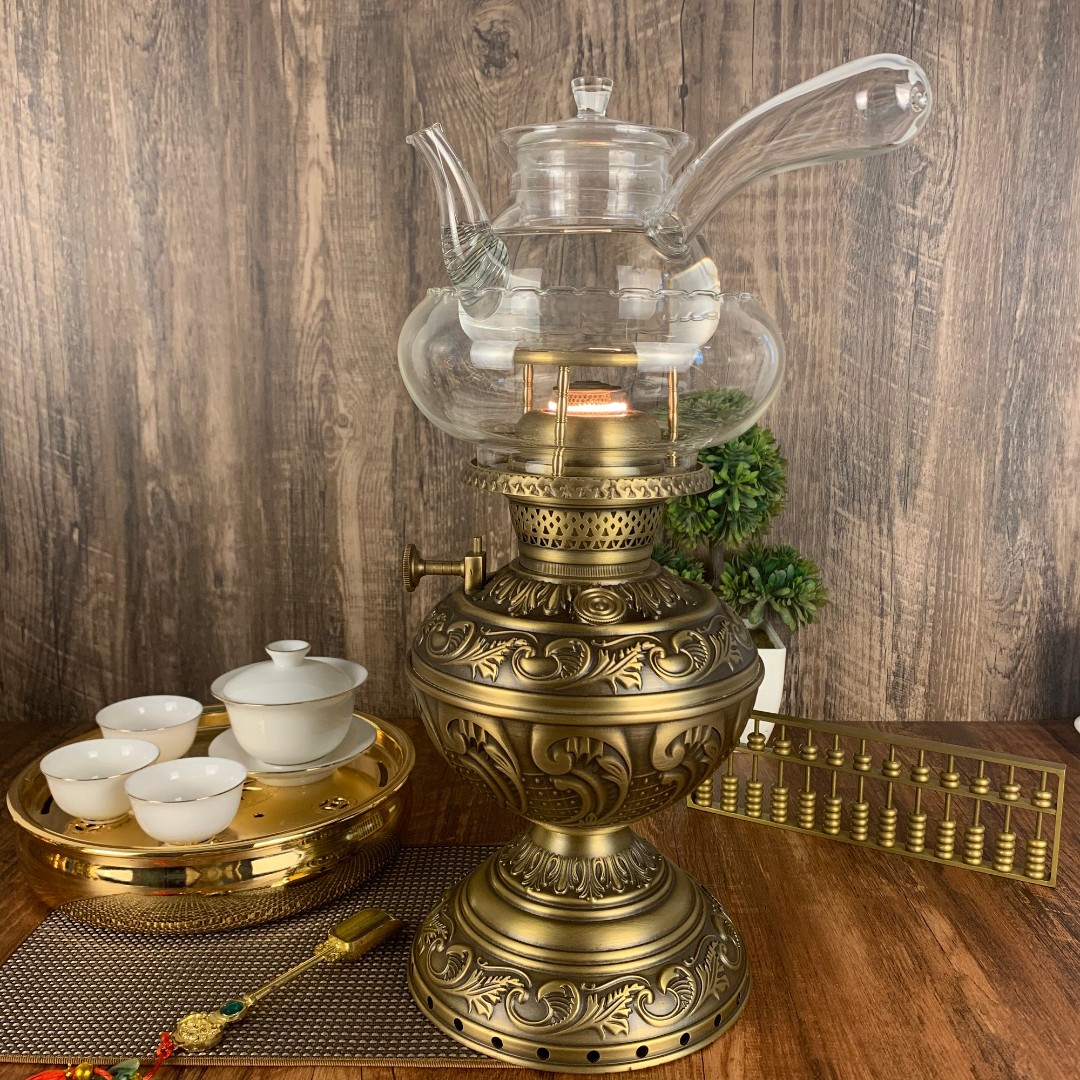 【经典款】凤花空气灯黄铜茶炉可煮水煮茶