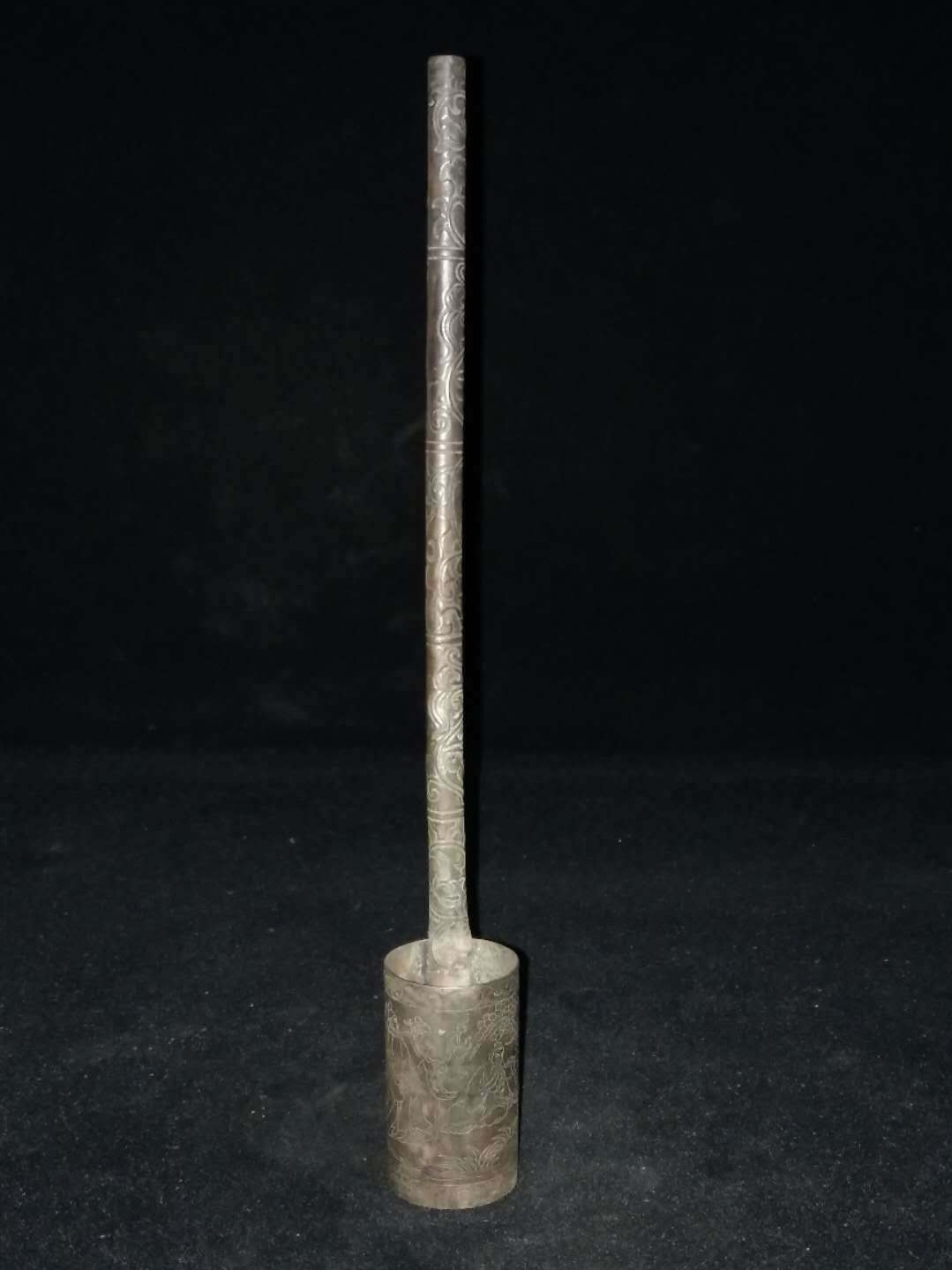 白铜酒提 花纹古朴典雅长23.7cm宽3cm