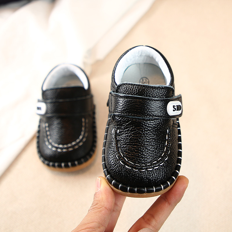男透气鞋子春秋婴儿软底学步鞋0一1-2岁童鞋男小童鞋婴幼儿小皮鞋