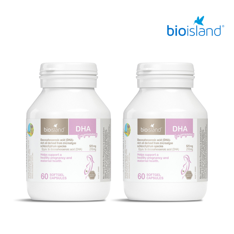 Bio island 孕妇DHA海藻油 胶囊 60粒/瓶*2瓶