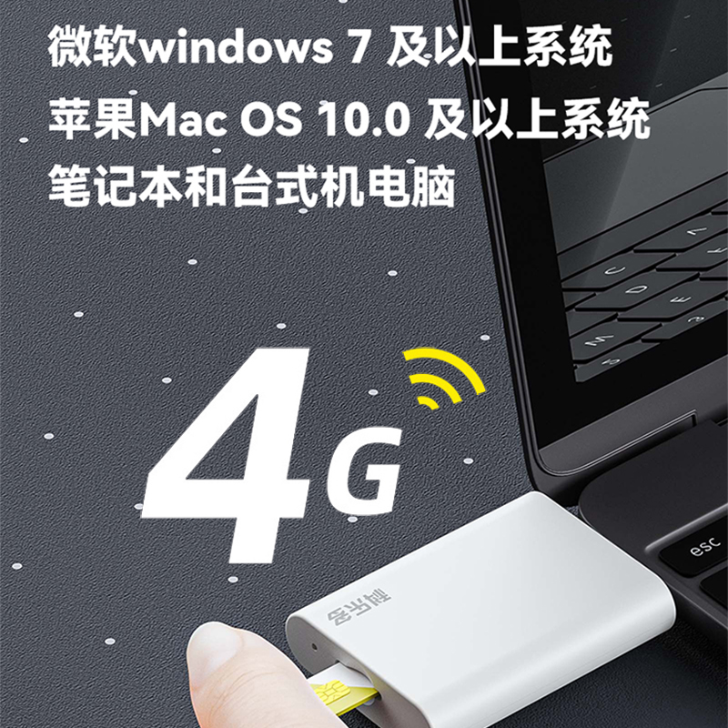 电脑平板外置电话卡转换器usb转sim扩展坞转接头4G流量上网wifi