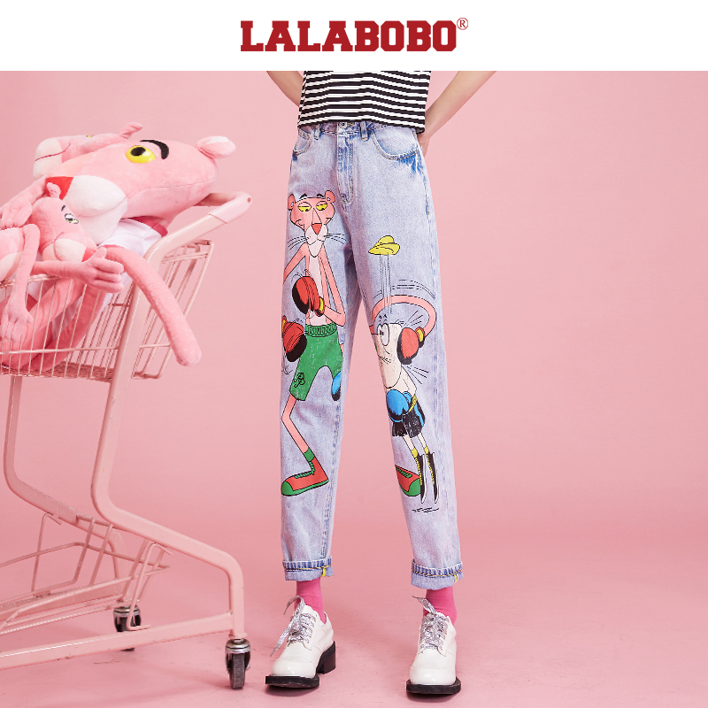 郑州（染色严重不退不换）LABO款原创粉红豹联名印花F21B-WXZC11