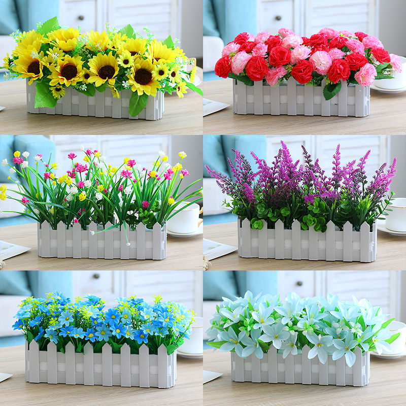 假花塑料花干花仿真花客厅餐桌摆件花束装饰品绿植植物小盆栽摆设