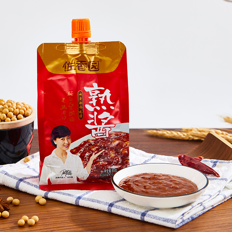 佐香园熟酱450g正宗东北大酱蘸酱菜拌饭拌面酱炖菜饭包调味酱袋装