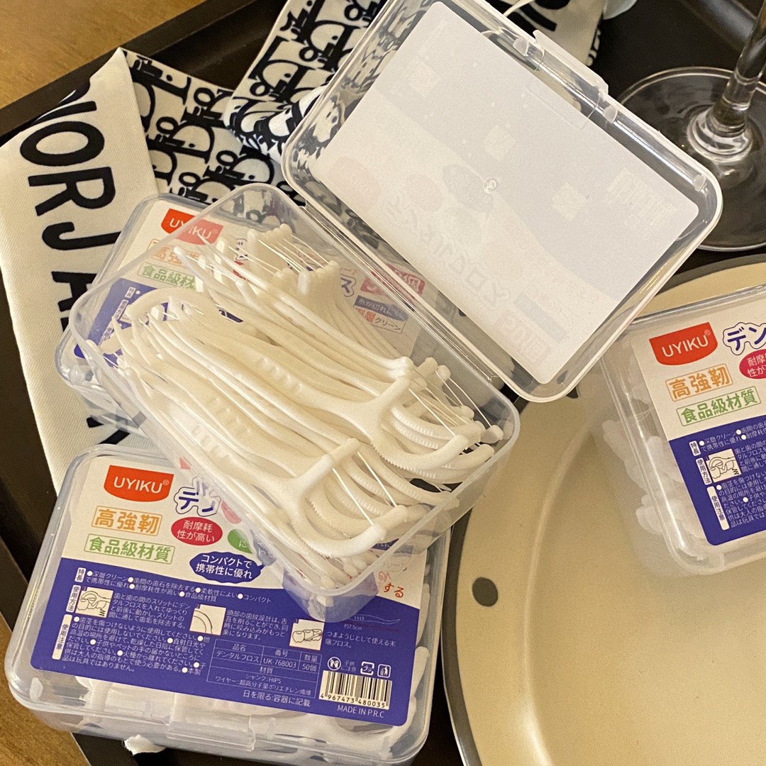 清洁口腔口气清新盒装便携牙线