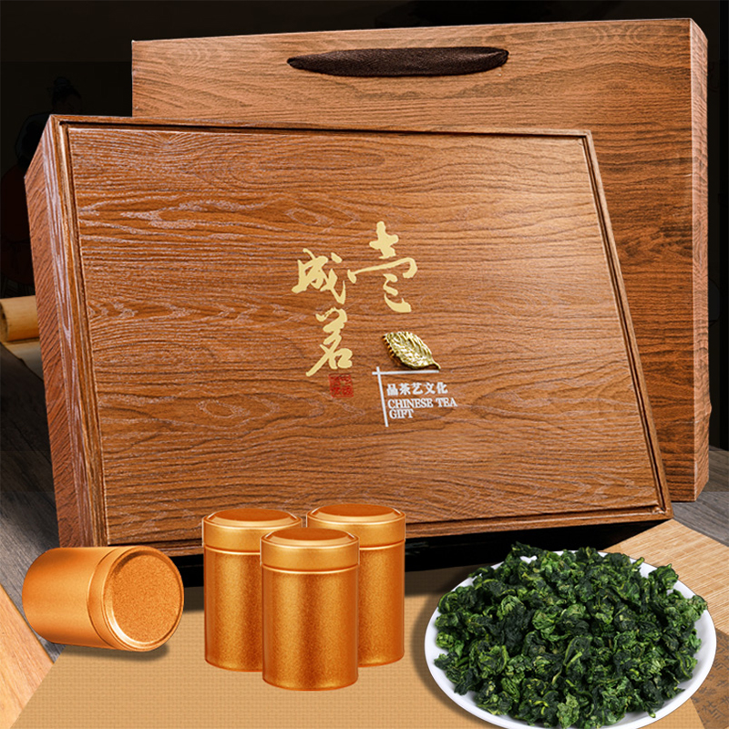 铁观音浓香型茶叶500g安溪新茶木质礼盒装