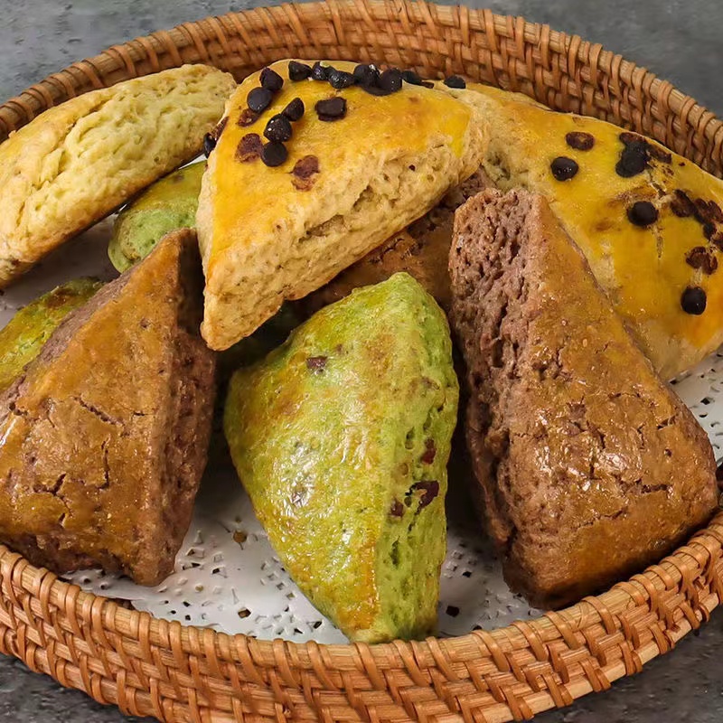 【小牛货栈】全麦无蔗糖英式司康松饼糕点心多种下午茶制作35g/块