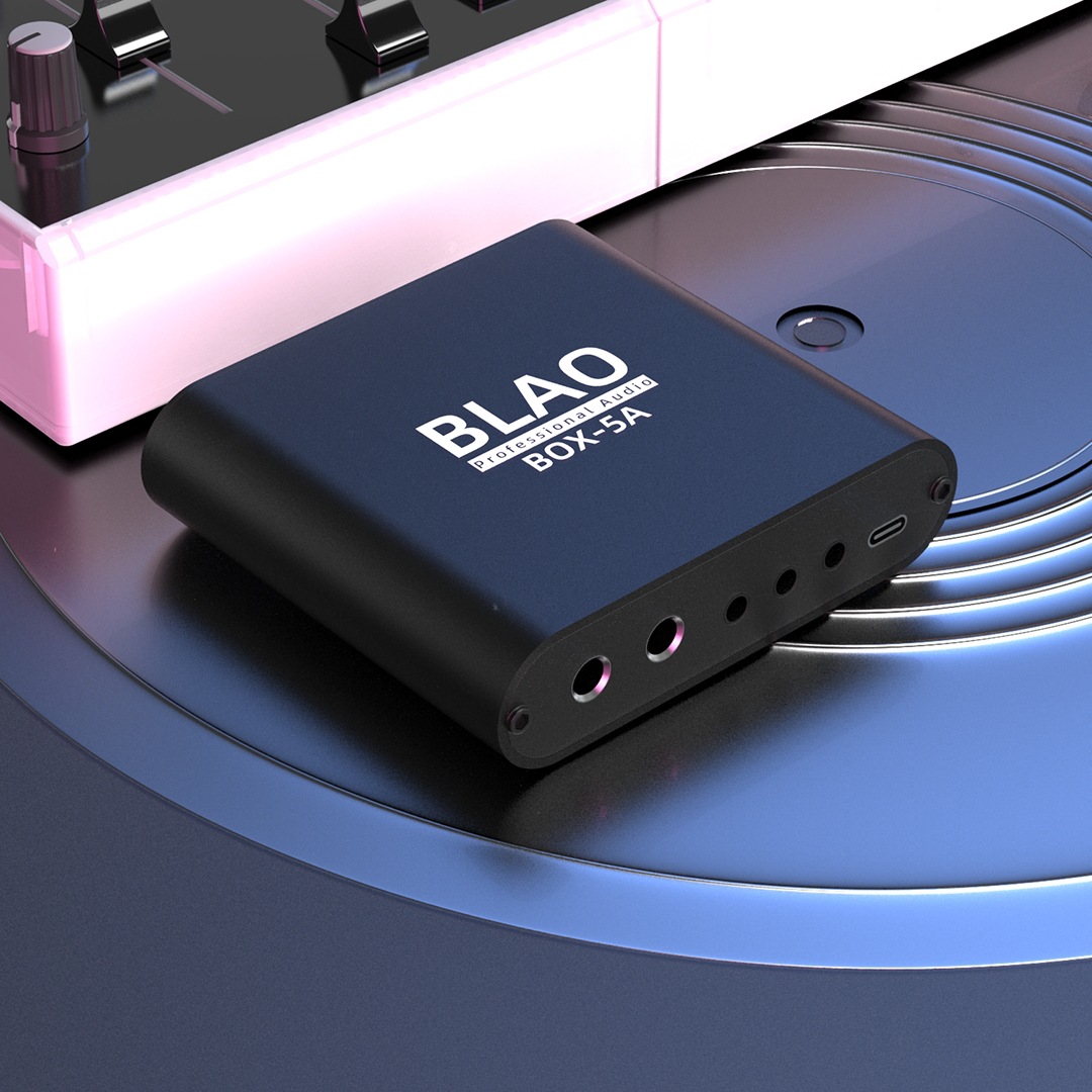 BLAO box 5A 小黑盒外置录音连麦无损手机电脑通用直播声卡转换器
