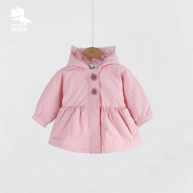 波波龙女童 薄棉外套冬装2142042917