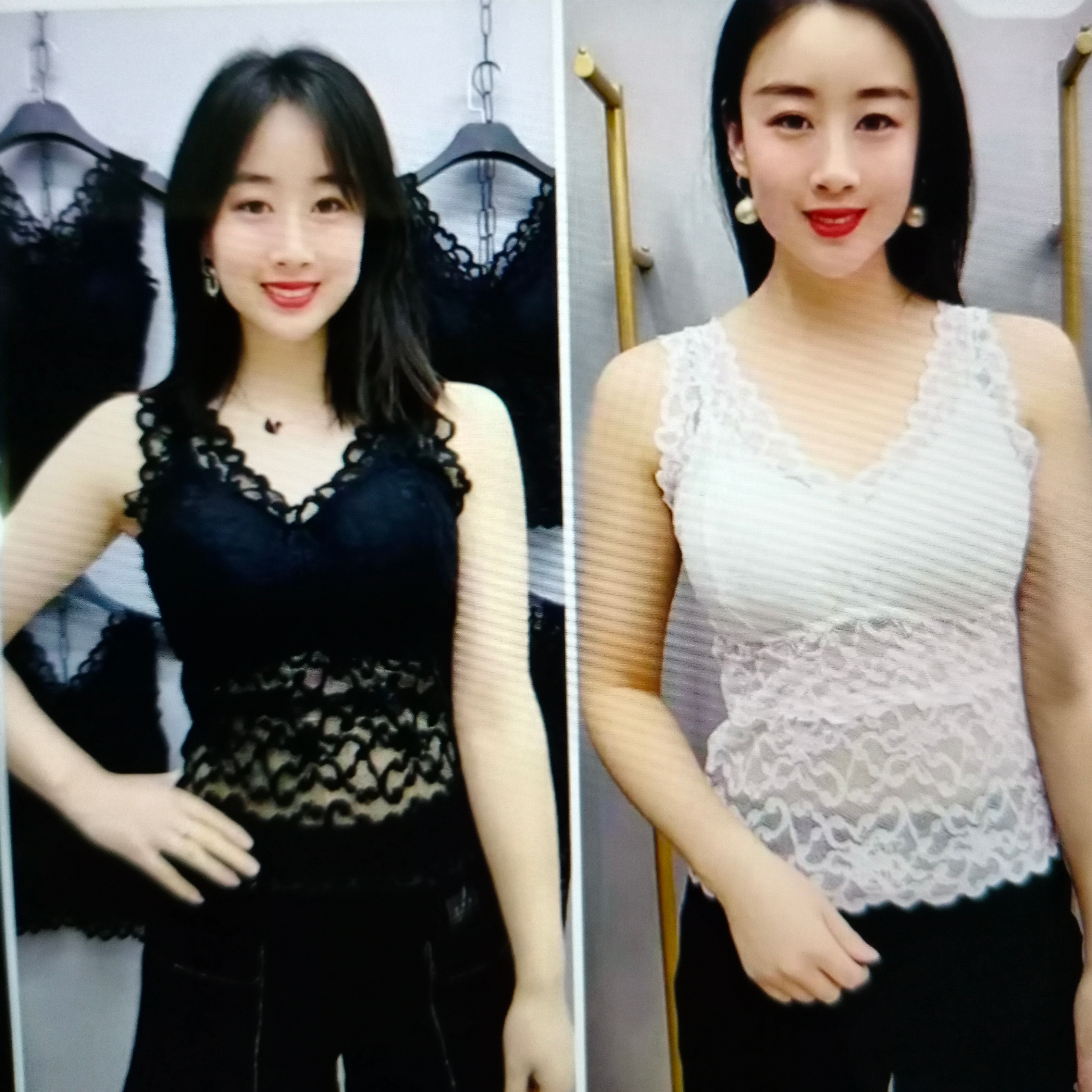 蕾丝美背两色可选