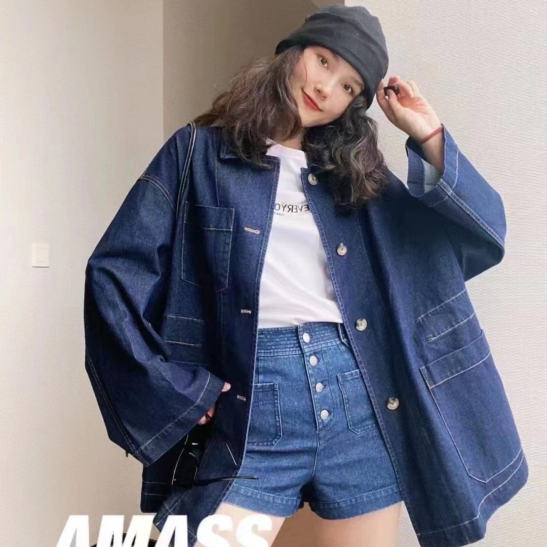 AMASS/阿玛施【经典不褪色】复古时尚宽松牛仔外套女款5400596---