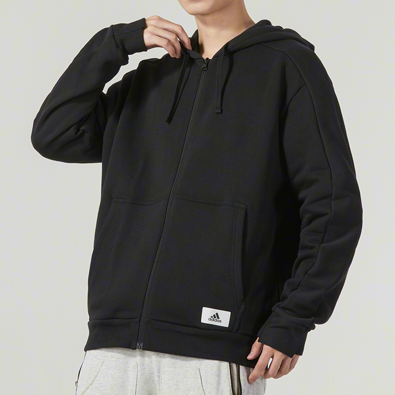 【达人专属】阿迪达斯男夹克外套新款运动健身训练服连帽IQ3422