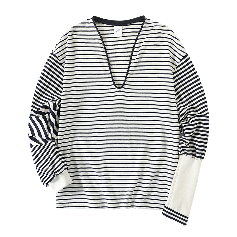 CONP 22SS Striped T-Shirt 条纹拼接长袖T恤