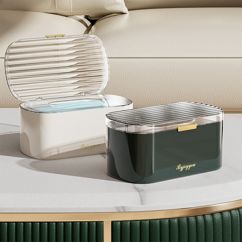 轻奢口罩收纳盒家用存放盒玄关防尘盒口鼻罩神器放口罩口耳罩盒子