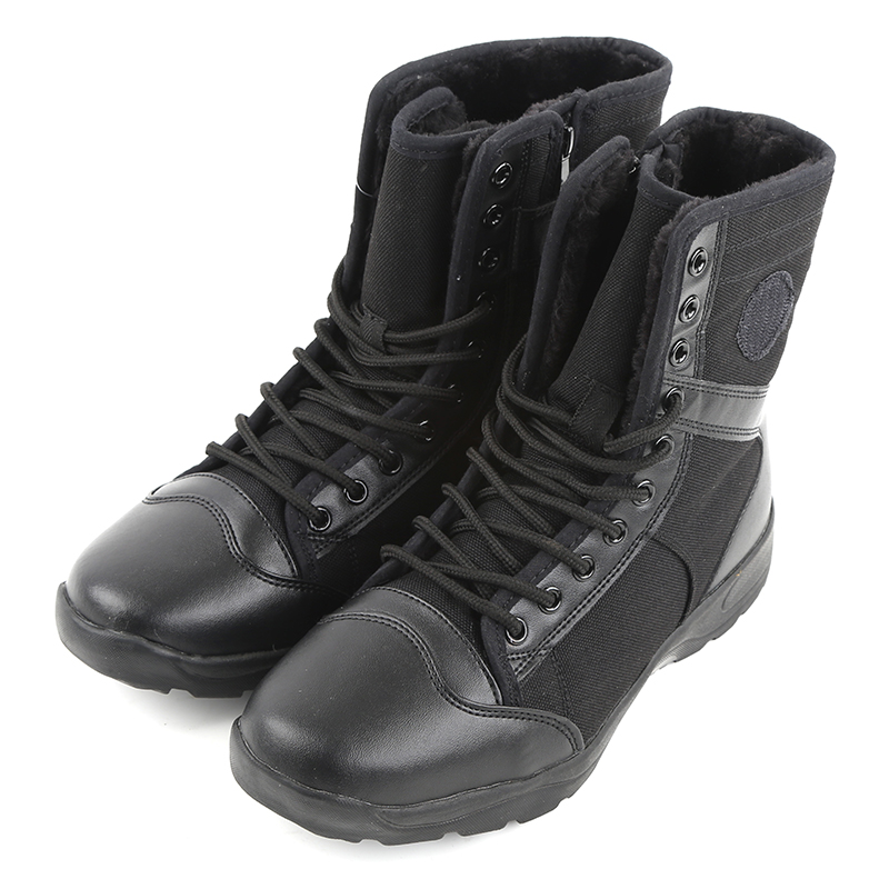 冬季高帮棉鞋男黑色保暖男士棉鞋户外防滑棉靴加绒加厚休闲雪地靴