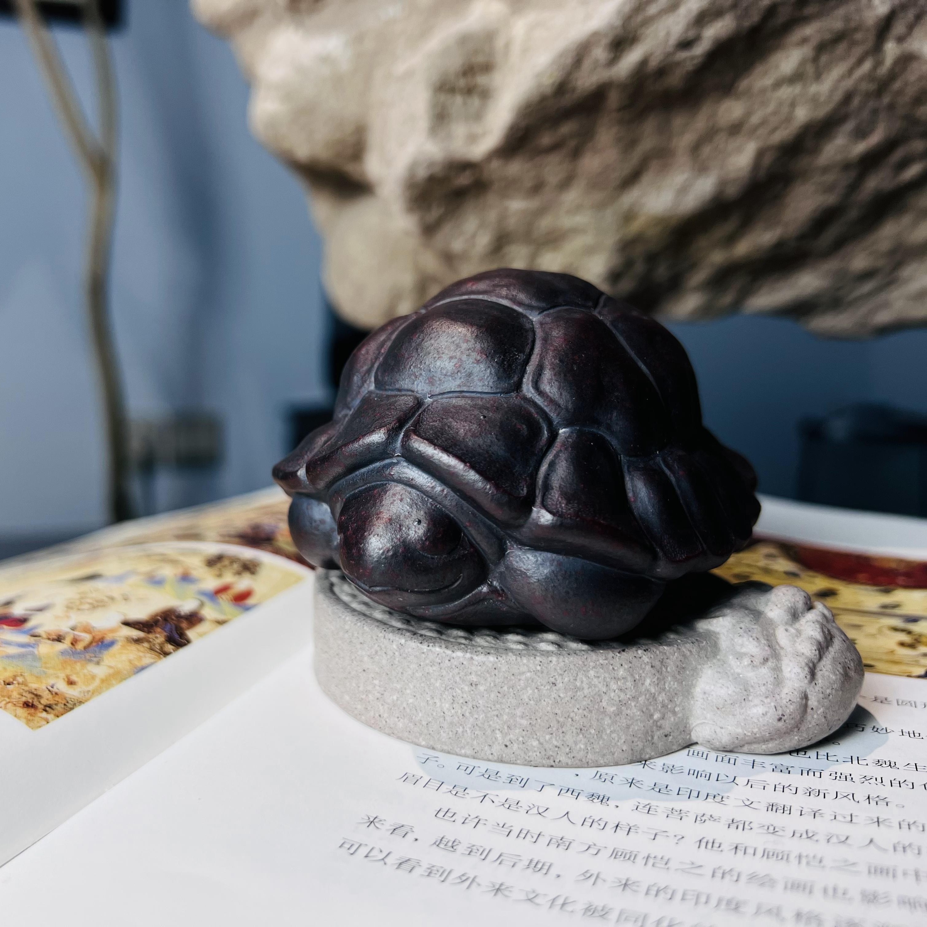 【沈雷】紫砂茶宠  福寿龟 乌龟 龟壳 富甲天下海龟 宜兴观物紫砂