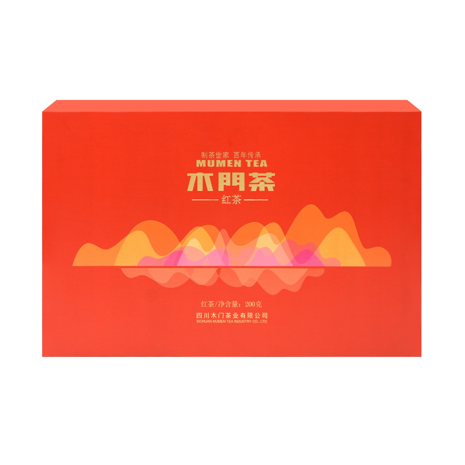 四川木门茶红茶200g礼盒装