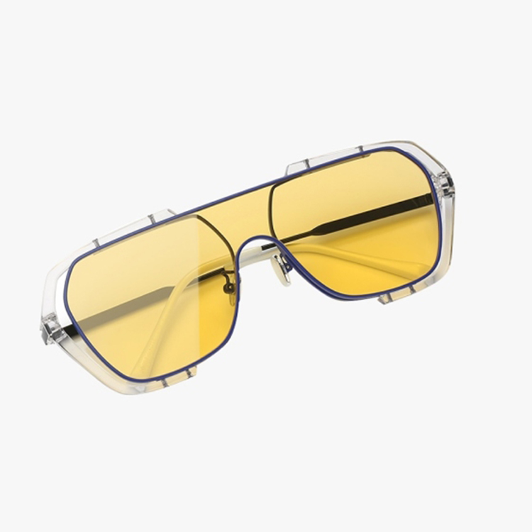 一体式潮酷风镜墨镜太阳镜蓝光复古时尚防辐射护目网红款太阳眼镜