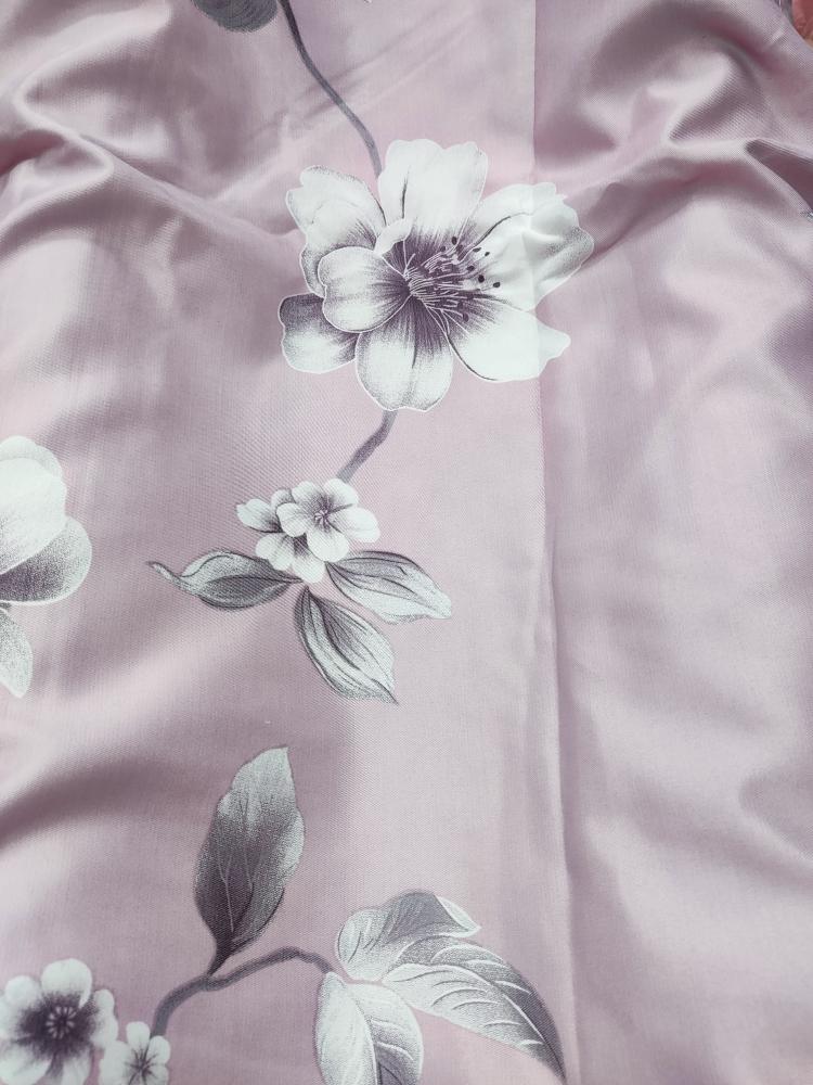 7229粉紫色白花床单230*250（有三到五厘米误差）