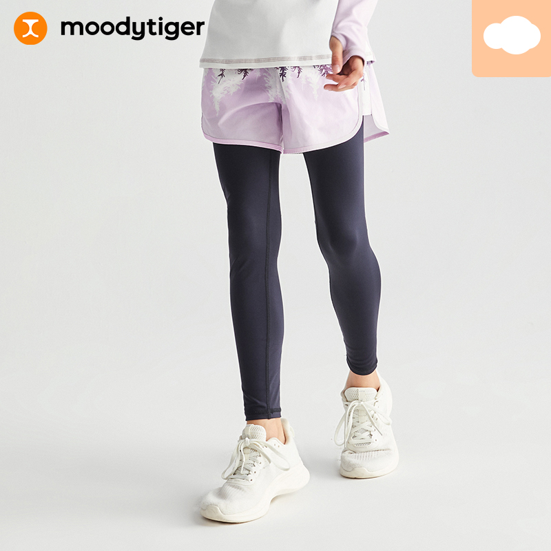 moodytiger【活动】女童Taiga假两件裤紧身春秋M23211501【H】