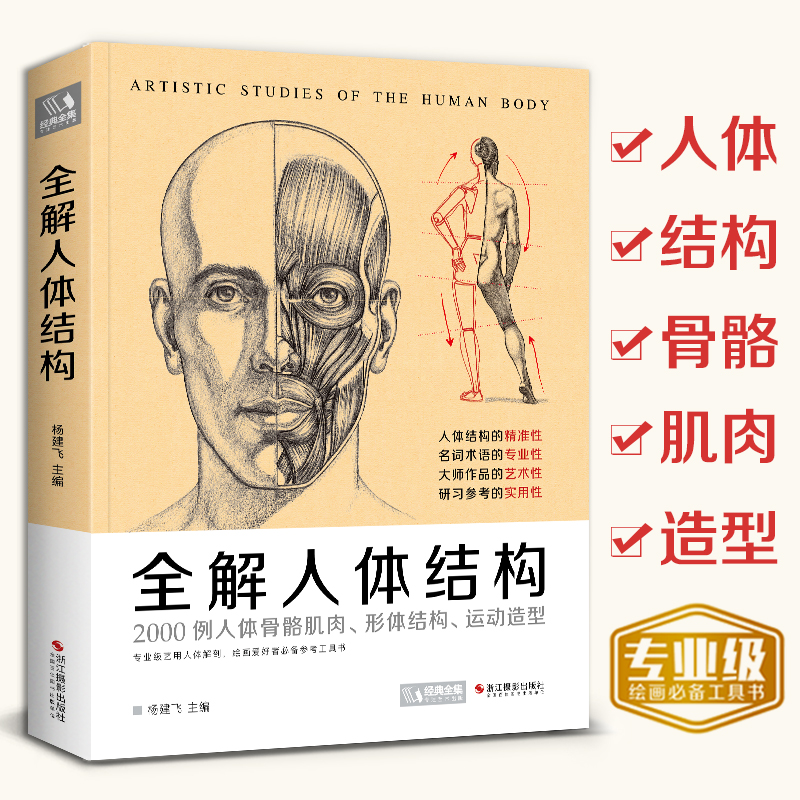 经典全集全解人体结构艺术用解剖学工具书籍素描美术绘画入门教材