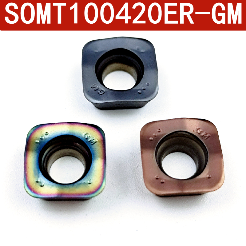 快进给刀片SOMT100420ER-GM不锈钢钛合金专用MFH铣刀杆/刀盘25 32