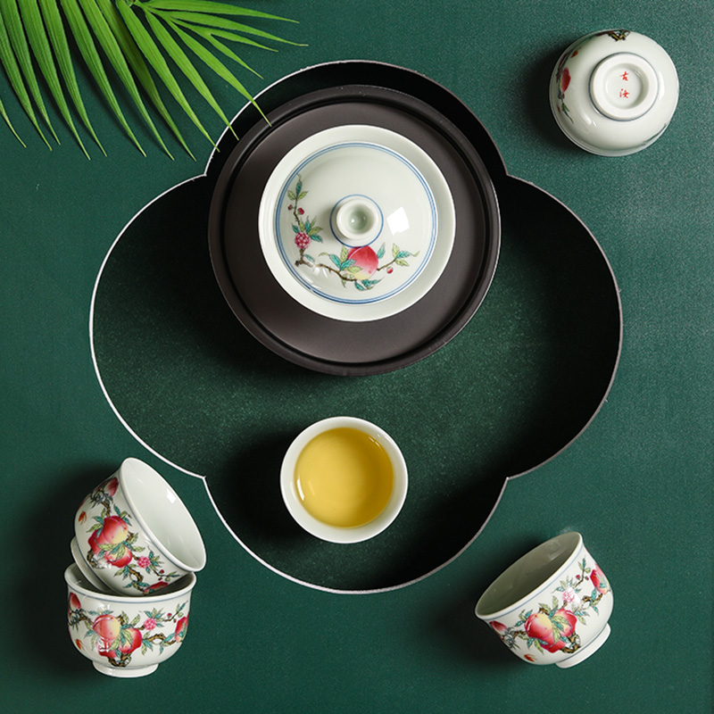 青花简约家用功夫茶具套装带礼盒