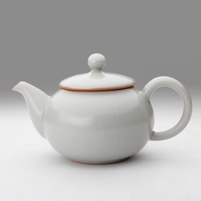 柏采窑汝窑艺术茶器景德镇功夫茶具冬青釉HR137E