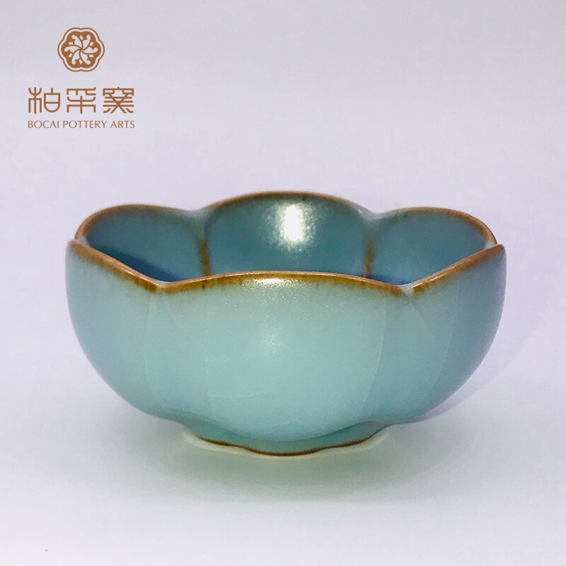 柏采 粉青茶具 冰裂品杯 功夫开片单杯主任茶器 BR-102BX