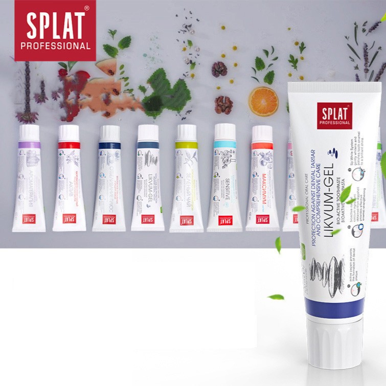 SPLAT俄罗斯斯普雷特牙膏原装进口清新口气强效去烟渍家用家庭装