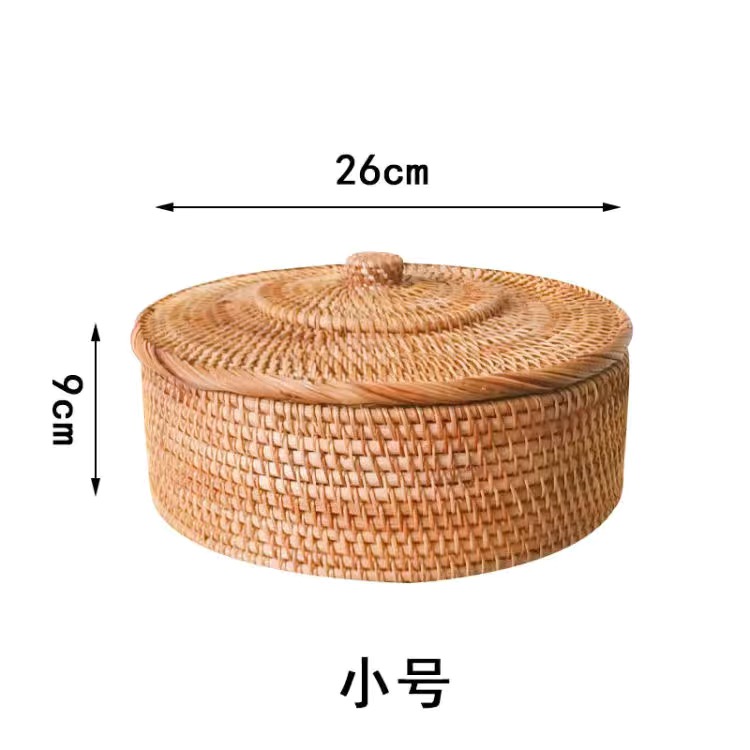 无分格帽盖果篮直径27✖️12实用居家好物客厅家用收纳筐欧式简约