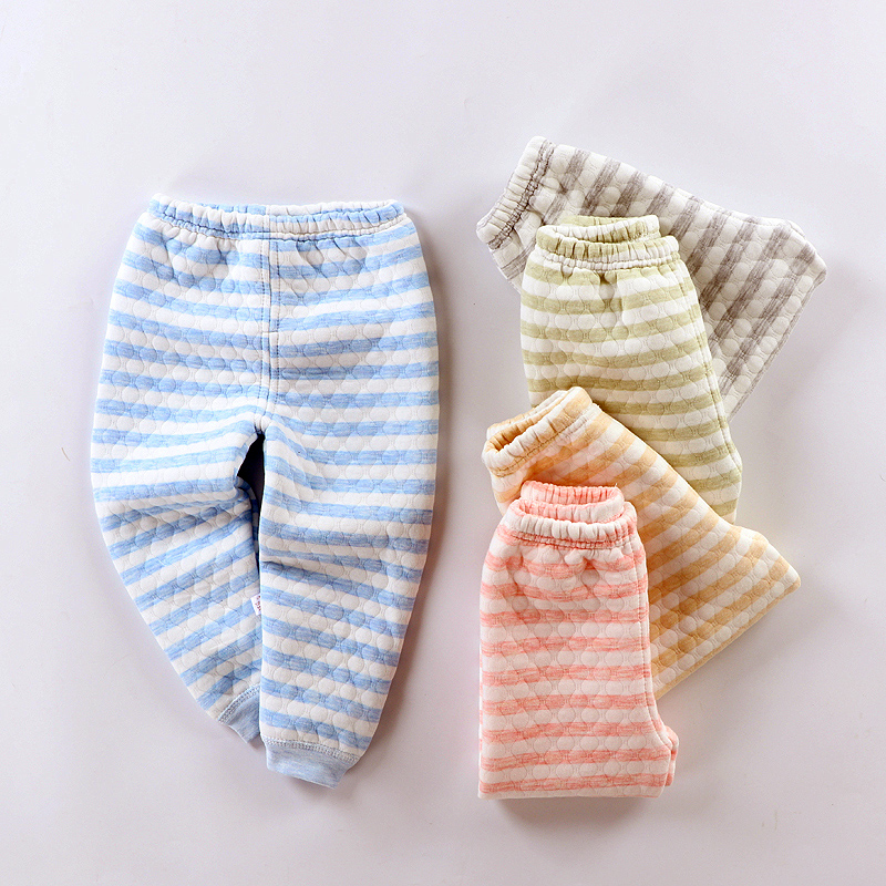 儿童保暖裤打底内穿女童男童加厚秋裤宝宝睡裤纯棉婴儿裤子夹棉