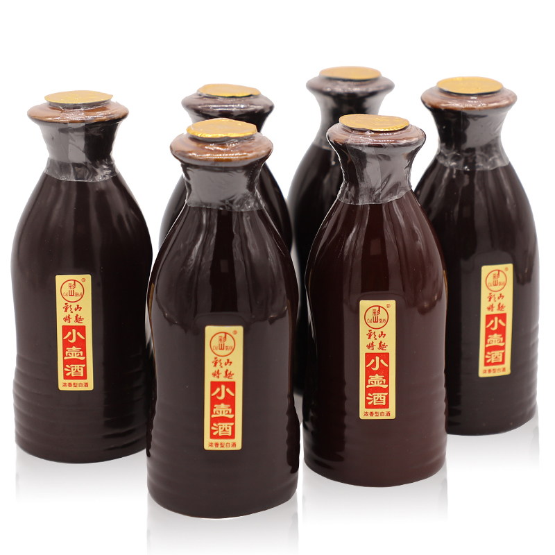 彩山特曲小棕壶【回馈福利】整箱/浓香佳酿/纯粮食白酒39度125ml