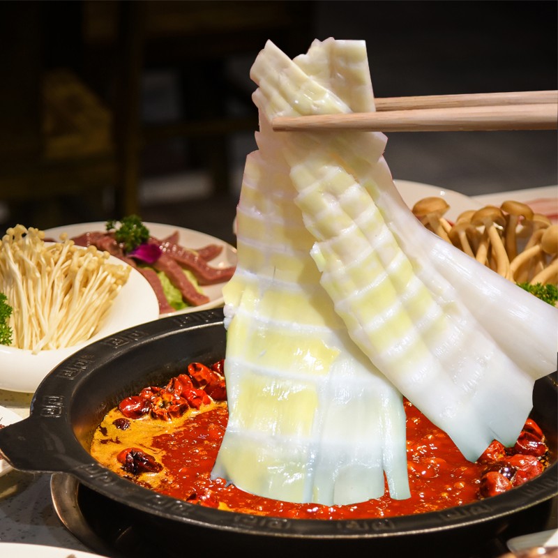 300g 袋装方竹笋片 素菜火锅配菜  清水笋片 笋花 麻辣烫串串食材