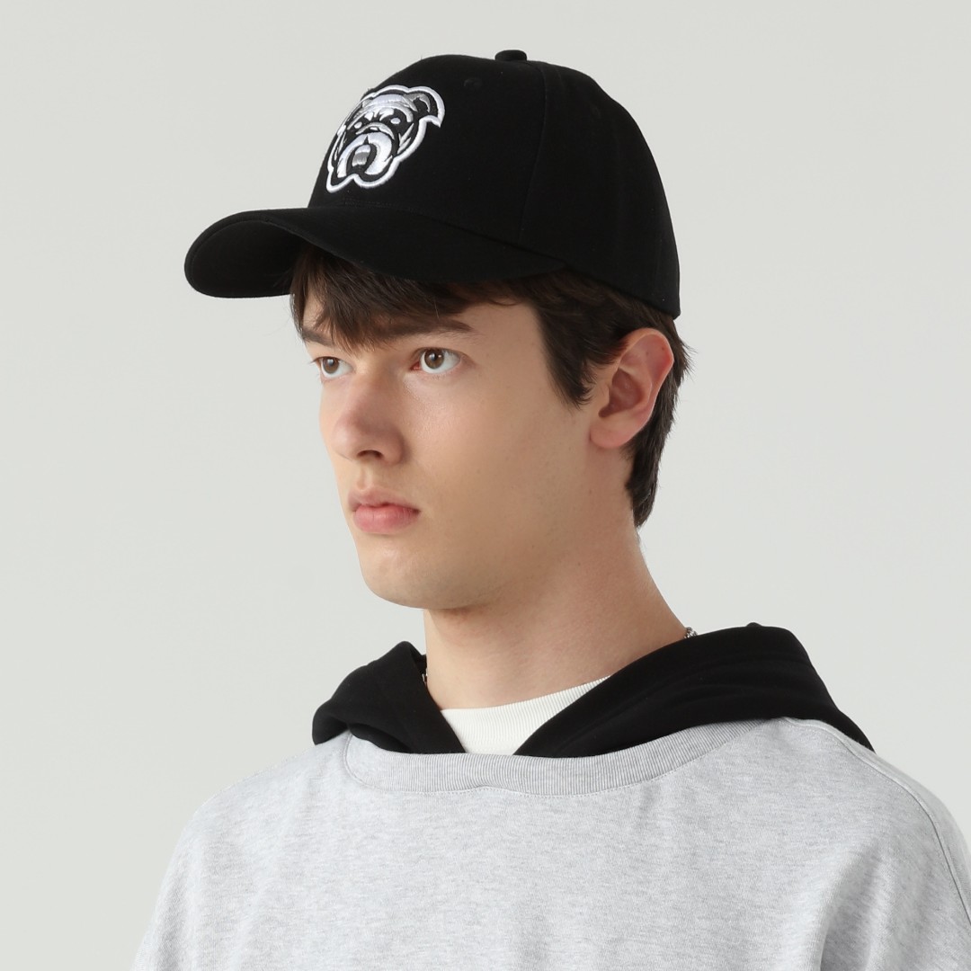 MEET ROY LOGO刺绣弯檐鸭舌帽黑色休闲棒球帽时尚