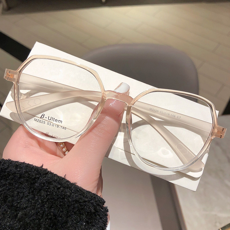 近视眼镜框女小脸可配镜片超轻透明tr90镜架 025