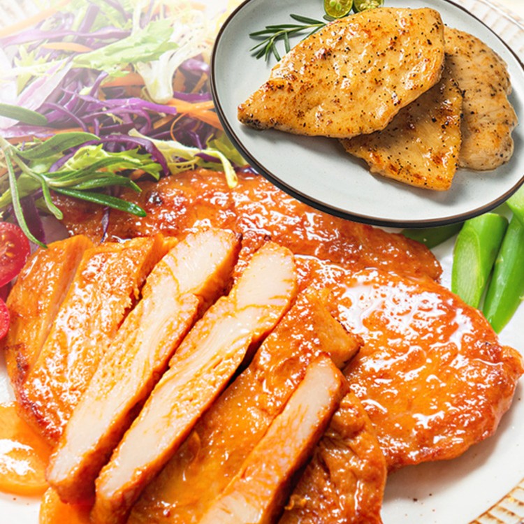 连云港发货肉香香煎鸡排黑胡椒奥尔良鸡排135g/包肉质美味鲜嫩香